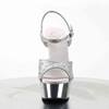 Pleaser - DELIGHT609G Sandale à bride à la cheville - Couleur argent Product image
